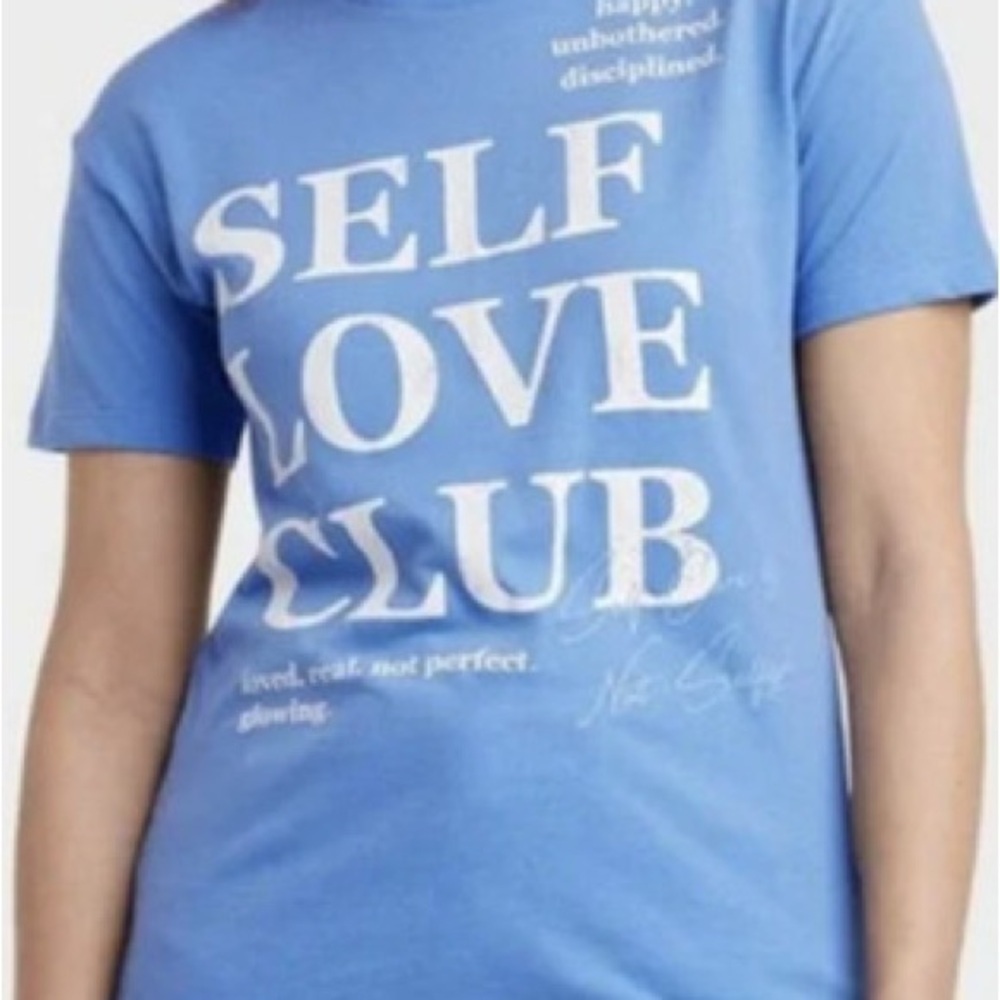NEW Grayson Threads Women's Blue Self Love Club Graphic T-Shirt Size 2XL (L) - Picture 4 of 4